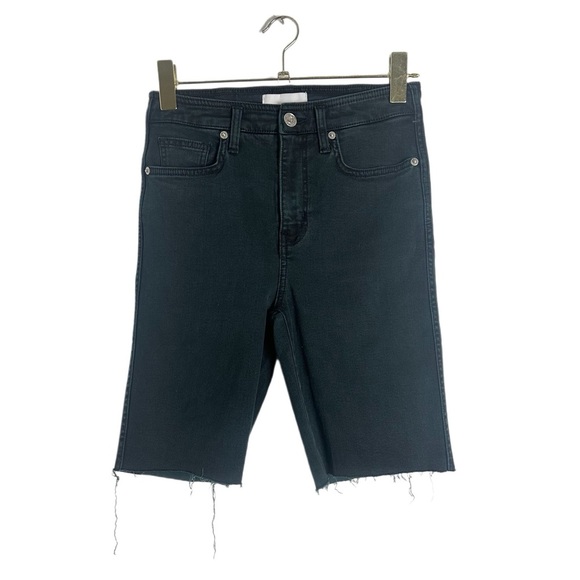 Current/Elliott Black Denim Jean Shorts - Picture 2 of 4